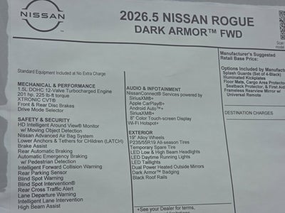 2026 Nissan Rogue Dark Armor