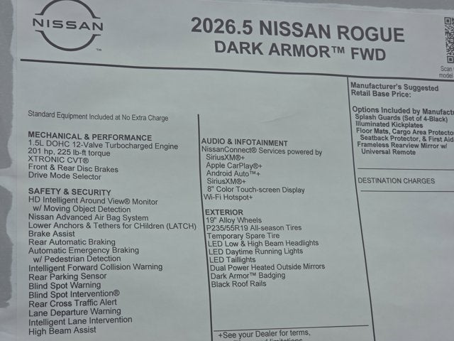 2026 Nissan Rogue Dark Armor