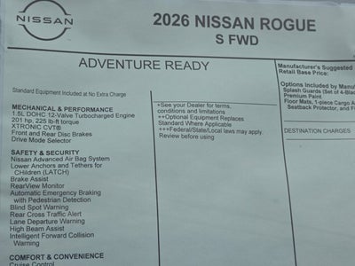 2026 Nissan Rogue S