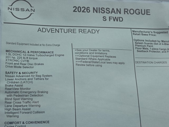 2026 Nissan Rogue S