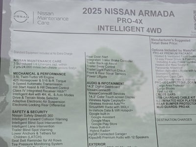 2025 Nissan Armada PRO-4X