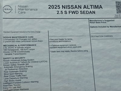 2025 Nissan Altima S