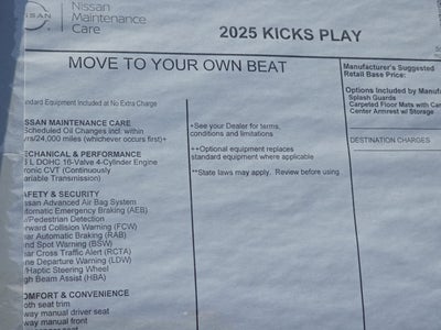 2025 Nissan Kicks Play S