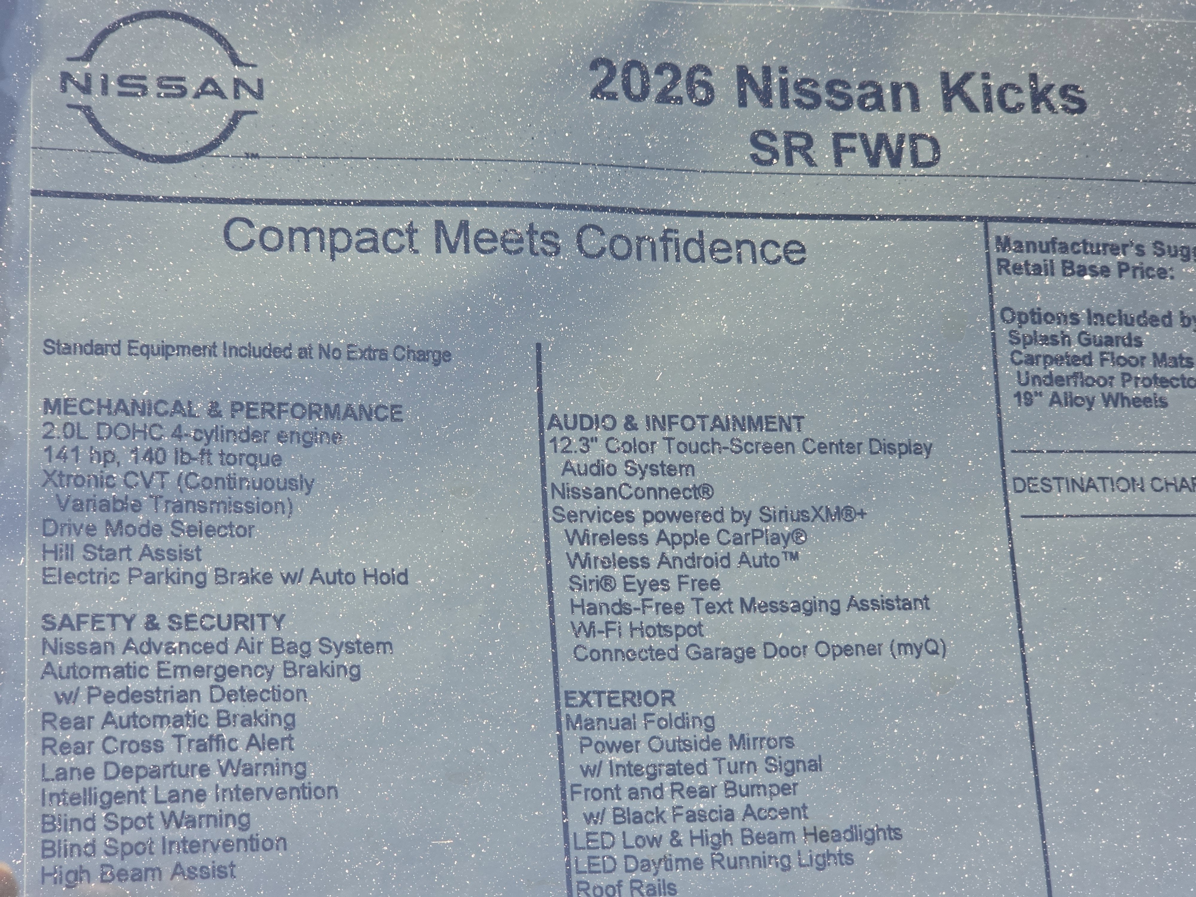 2026 Nissan Kicks SR