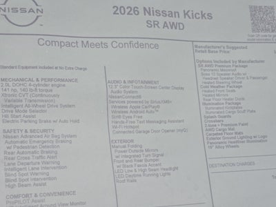 2026 Nissan Kicks SR