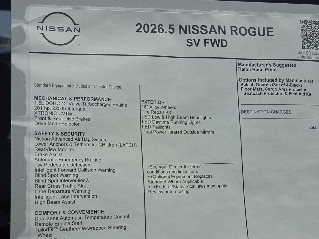 2026 Nissan Rogue SV