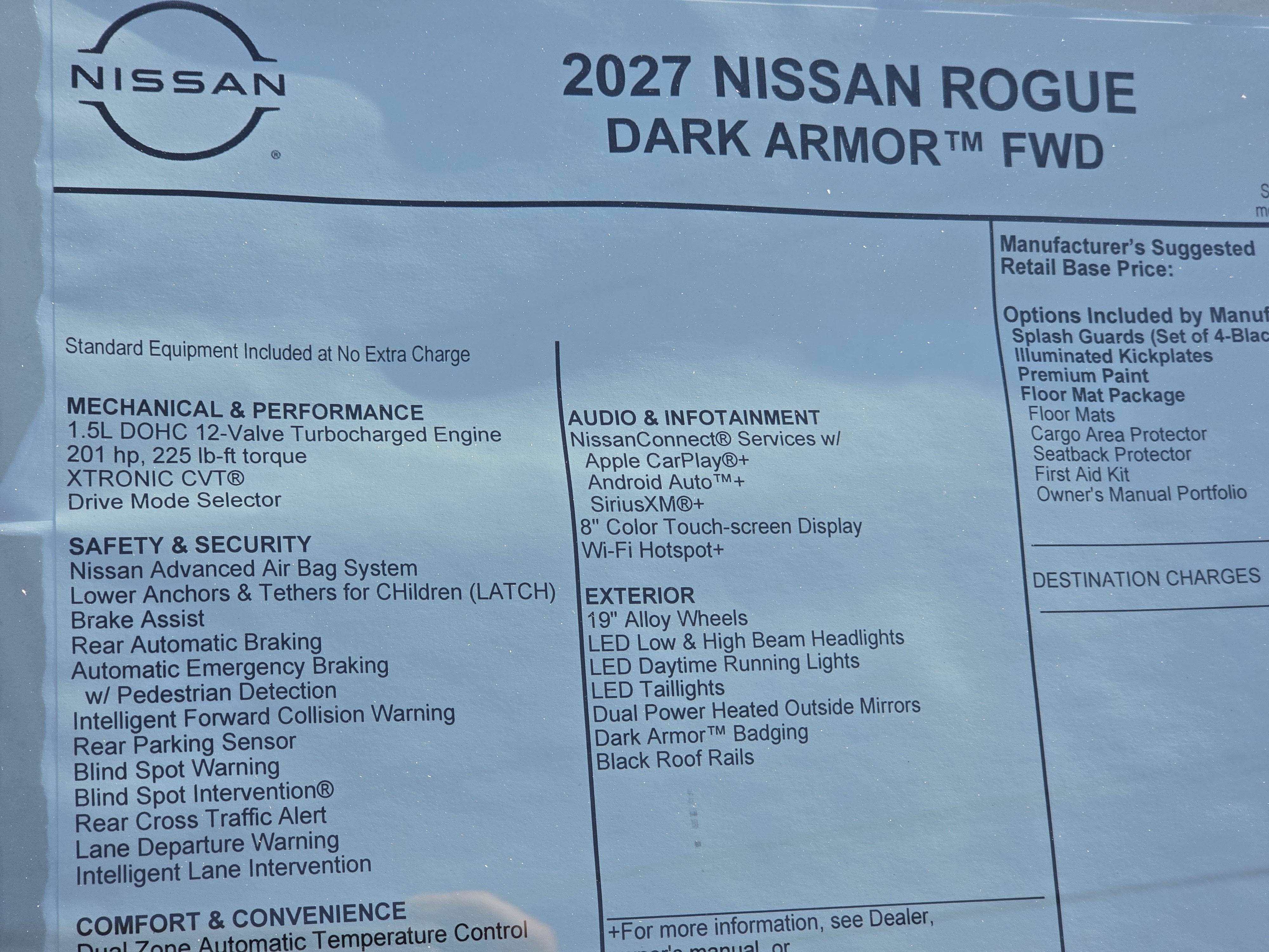 2027 Nissan Rogue Dark Armor