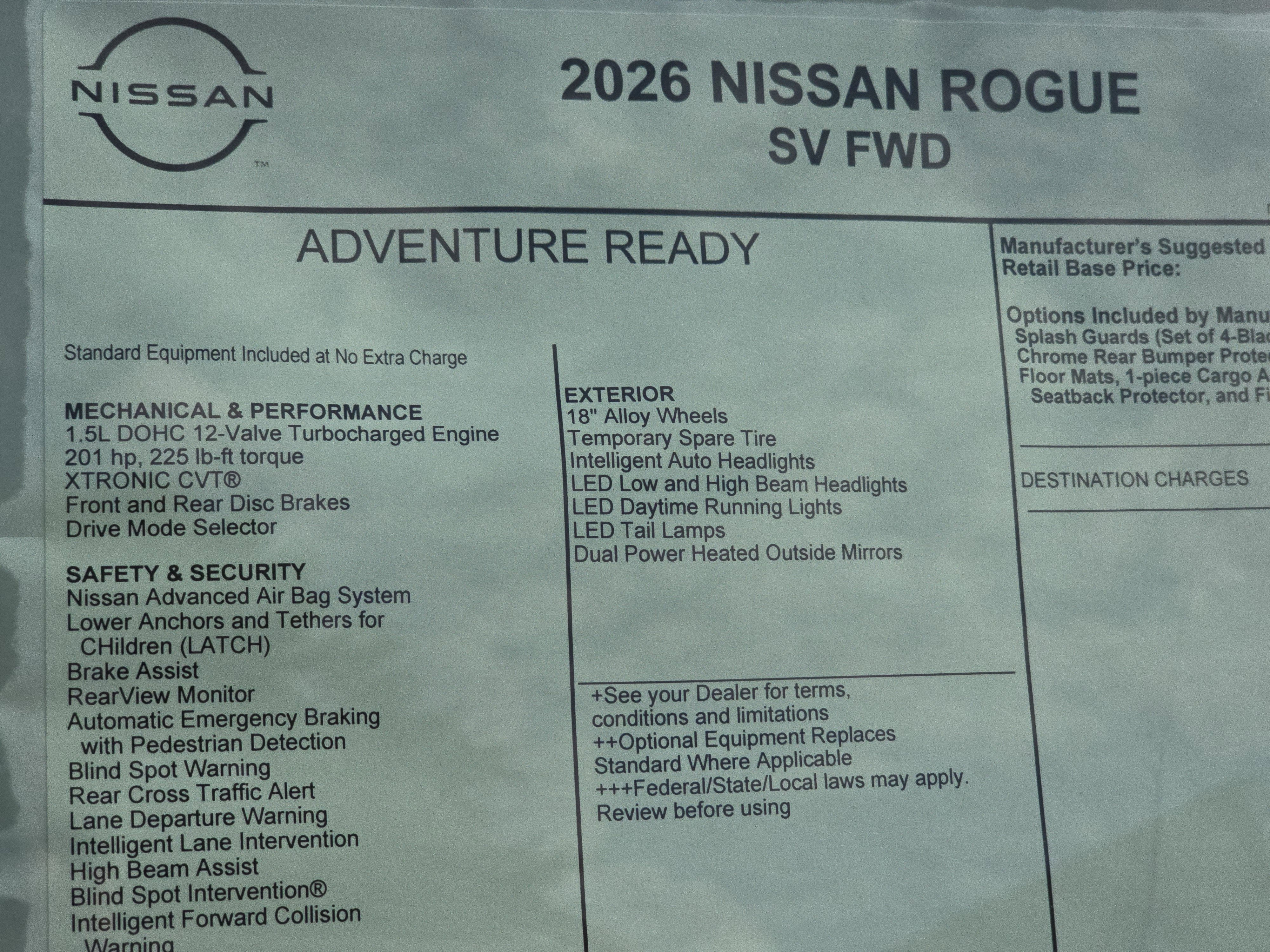 2026 Nissan Rogue SV