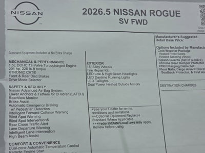 2026 Nissan Rogue SV