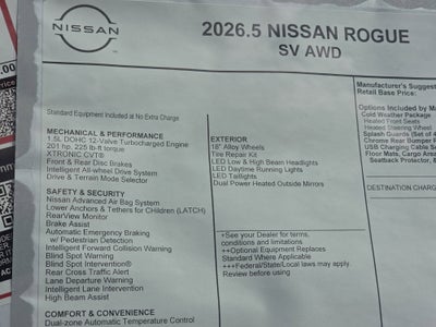 2026 Nissan Rogue SV