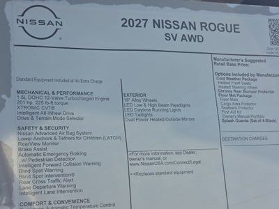 2027 Nissan Rogue SV