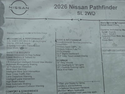 2026 Nissan Pathfinder SL