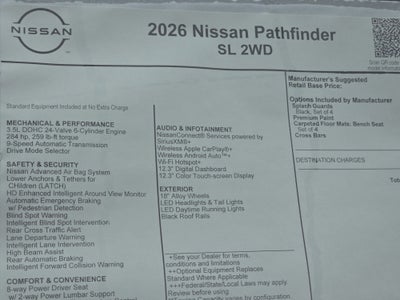 2026 Nissan Pathfinder SL
