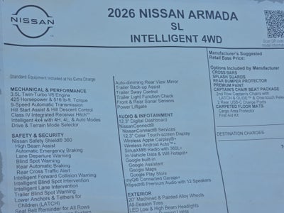 2026 Nissan Armada SL