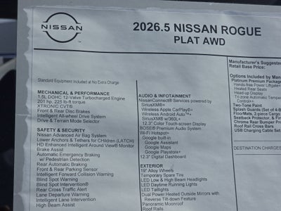 2026 Nissan Rogue Platinum