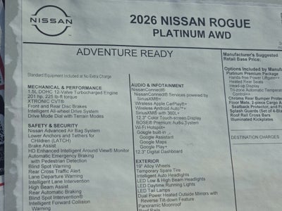 2026 Nissan Rogue Platinum